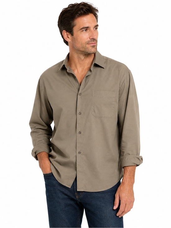 Other - Western Classic Men's Button-Up Shirt in Olive Taupe